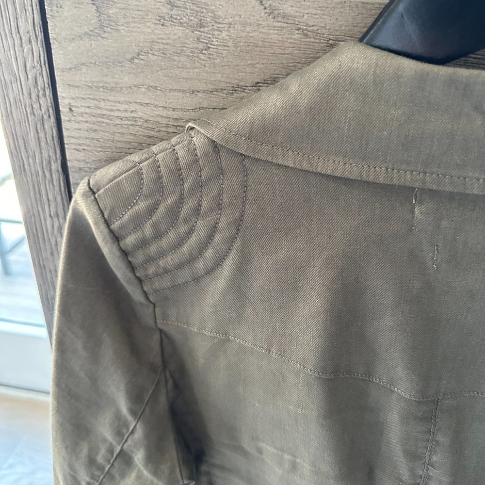 LEVEL 99 BROOKLYN MOTO JACKET OLIVE - Picture 8 of 8